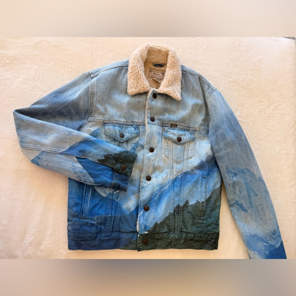 Polo by Ralph Lauren Beige Shearling Jacket - Picture 8 of 14